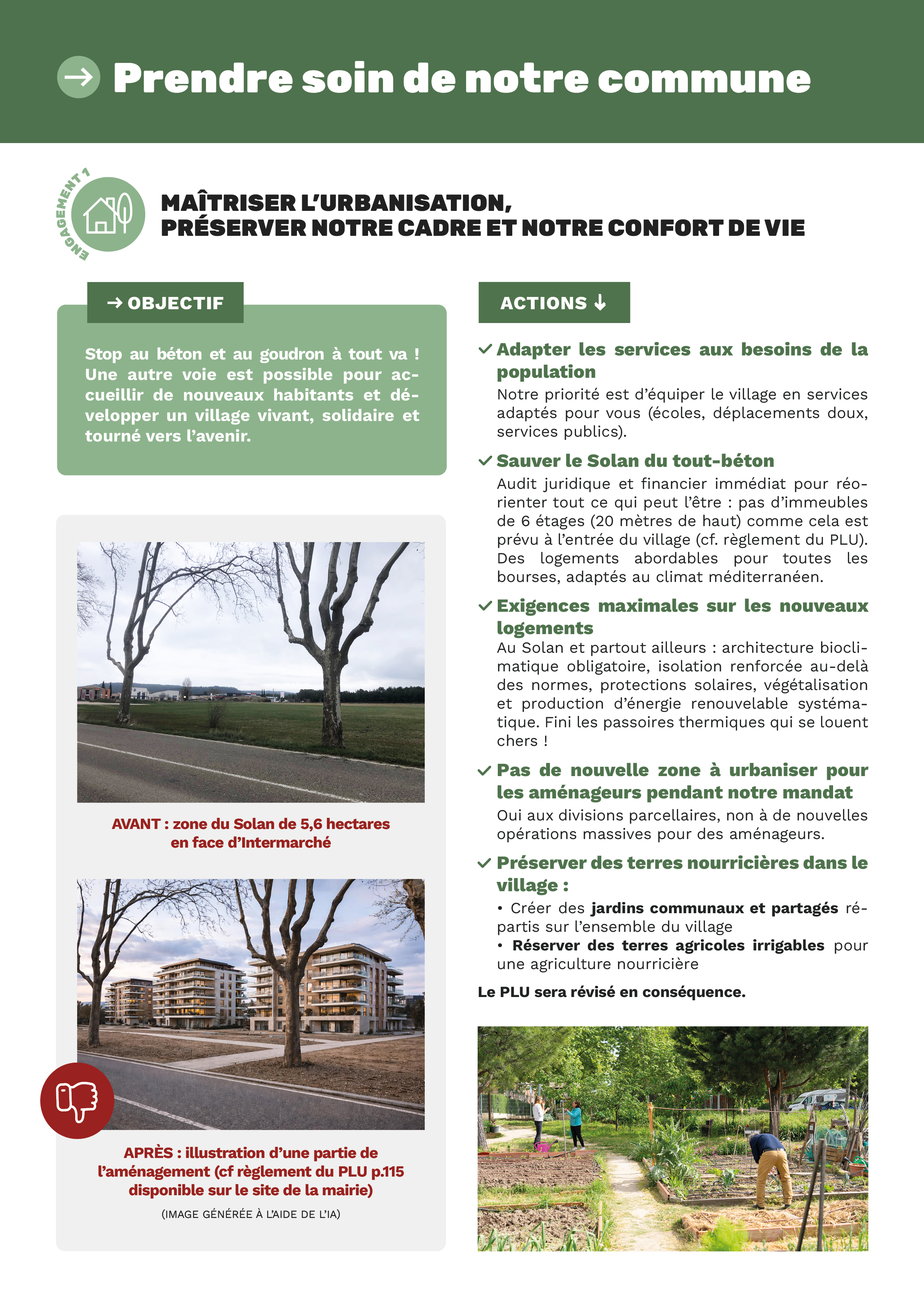 Prendre soin de notre commune